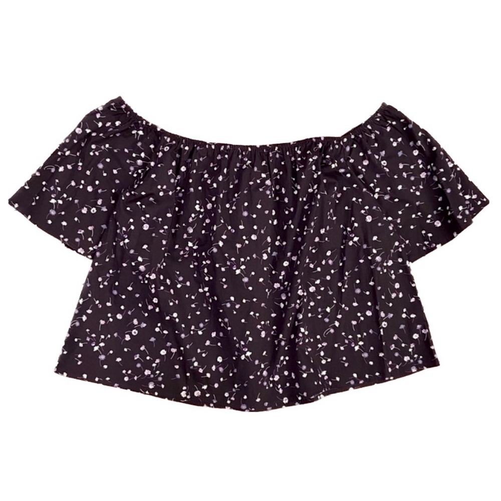 Express Floral Off-the-Shoulder Top 🌸